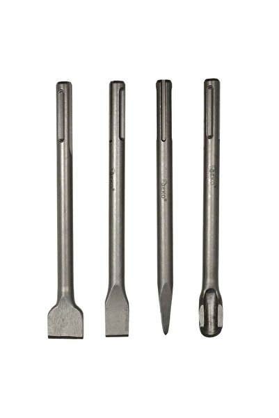 GEKO Σετ Καλέμια SDS Max 250mm Για Μπετόν Τοιχοποιία Πέτρα Και Σοβά 4Τμχ