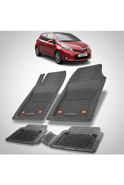 TEAMCAR Πατάκια δαπέδου συμβατά με Toyota Yaris XP130 Hatchback 2011-2014 | Μ...