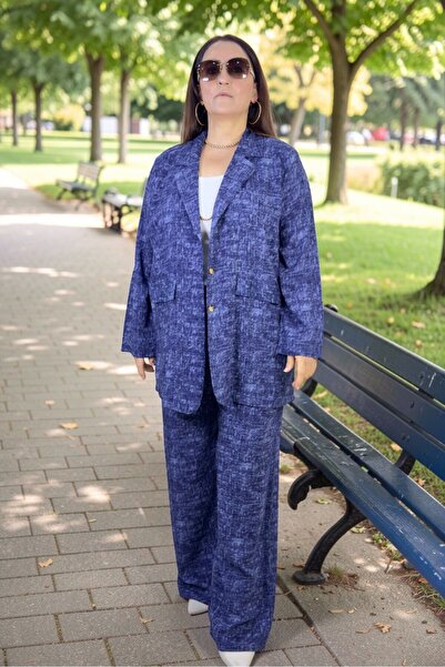 yagmurberen Jachetă cu nasturi și buzunar ascuns, pantaloni cu talie elastică...