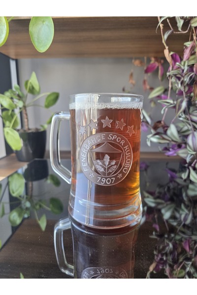 FERMATO El Yapımı Oyma İşçilik Taraftar Temalı Fenerbahçe 1 Kişilik Büyük Kup...