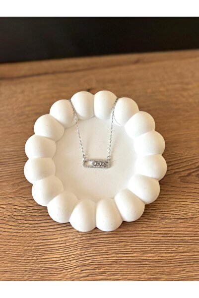 Mirenya Kadın Messika Kolye Gümüş