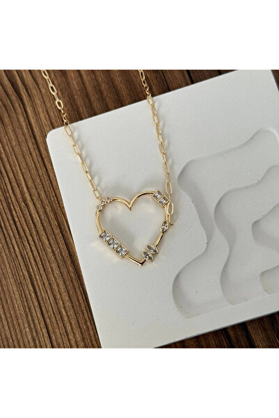 TURKAFONE قلادة أنيقة مع القلب