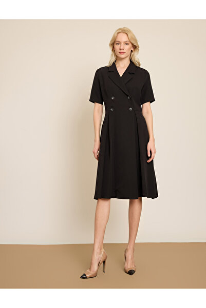 BGN workshop Double-Breasted Closure Midi Dress