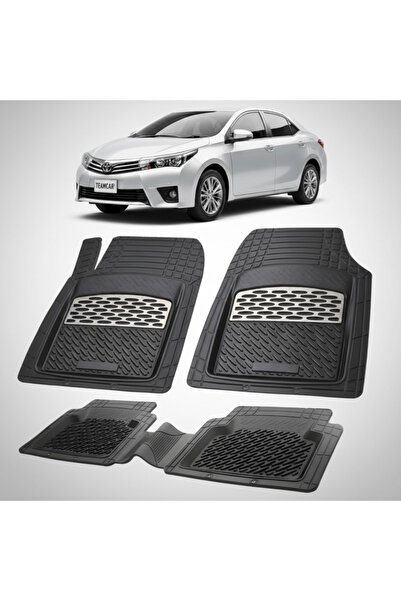 TEAMCAR Πατάκια δαπέδου Toyota Corolla E180 Sedan Συμβατά 2016-2018 | Ασημί