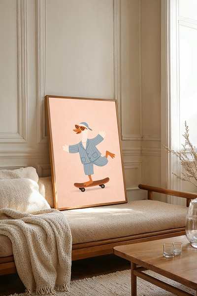 Dekorsiahome Tablou dintr-o singură bucată cu ramă din lemn TK3707