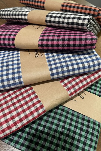 Zeria Home Checked Tablecloth , Pötikara Pattern Tablecloth, Small Square Pattern Picnic Cloth