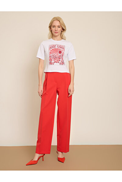 BGN workshop تي شيرت مطبوع عليه زهور الصحراء قطن LU