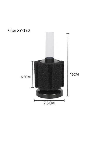 Choice8 XY-180 Black Spong Filter for Aquarium Fish Tank Air Pump Skimmer Bih...