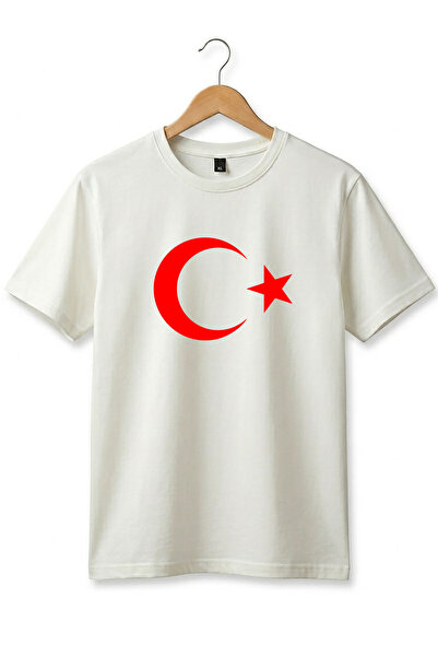 WİDİ Unisex Türkiye Moon Star Flag με τύπωμα Regular Fit 100% Βαμβάκι Παιδικό...