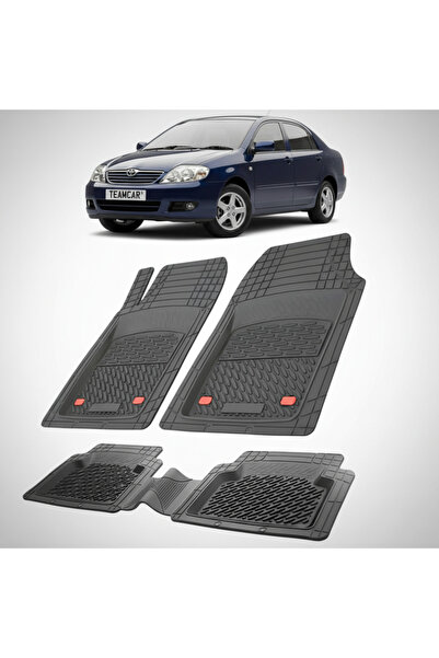 TEAMCAR Πατάκια δαπέδου Toyota Corolla E120 Συμβατά Sedan 2004-2007 | Μαύρα