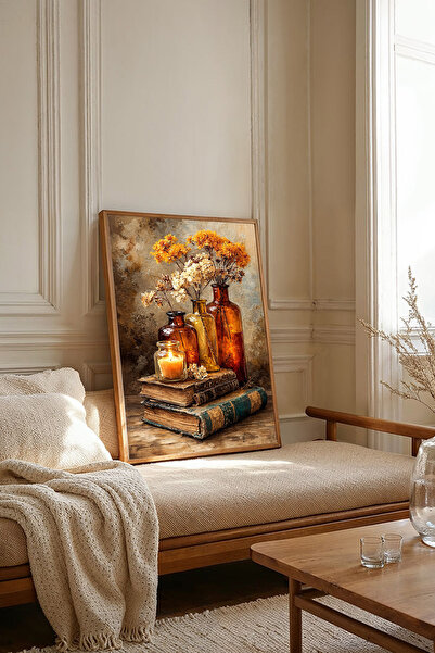 Dekorsiahome Tablou dintr-o singură bucată cu ramă din lemn TK3721