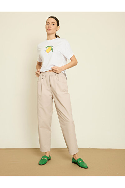 BGN workshop Buy Elastic Waist Comfortable Cut Gabardine Pants