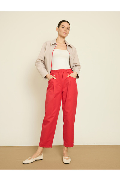 BGN workshop Buy Elastic Waist Comfortable Cut Gabardine Pants