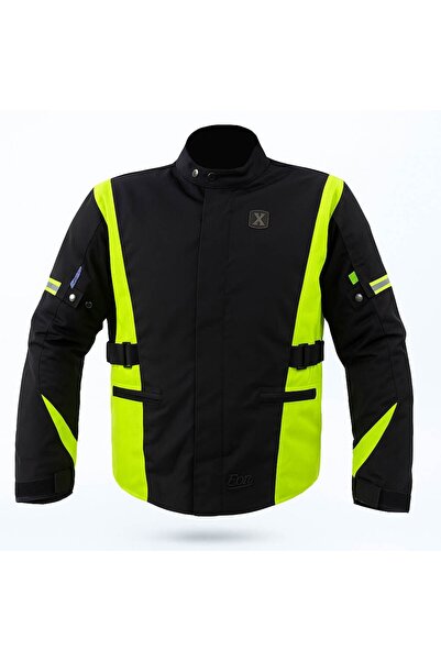 Xspeed معطف شتوي للدراجات النارية X Speed EON باللون الأسود النيون