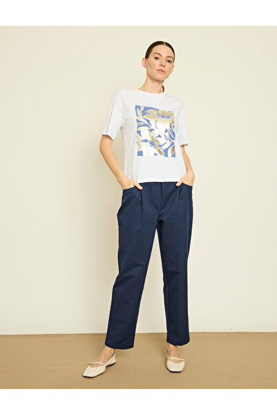 BGN workshop تي شيرت ميتاليك بطبعة زهور مكون من قطن قطع