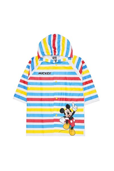 Mickey Mouse Poncho de ploaie, PVC, cu dungi, Mickey Mouse, multicolor