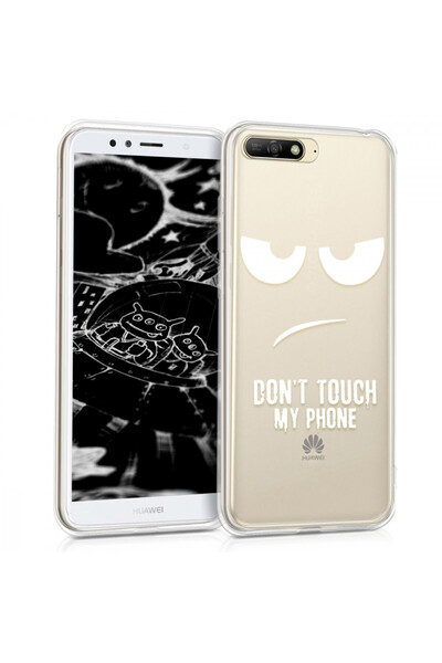 KWmobile Carcasă pentru Huawei Y6 (2018), silicon, albă, 44877.03
