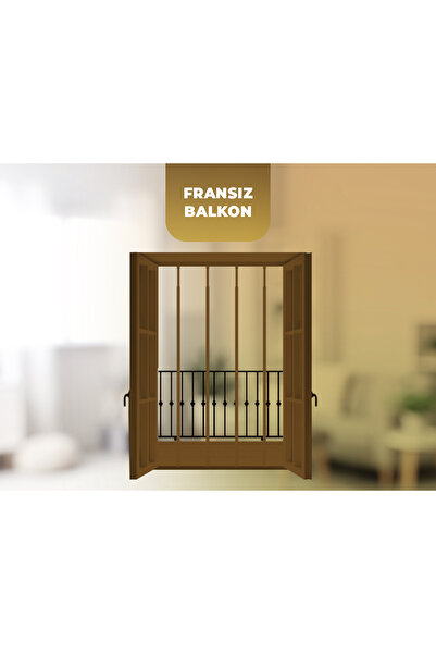 Erol Fransız Balkon Korkuluğu KAHVERENGİ 150-250 cm Uzayıp Kısalma - Çocuk Gü...