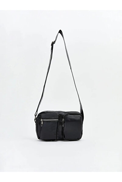 LC Waikiki LCW ACCESSORIES Μαύρη δερμάτινη ανδρική τσάντα ώμου