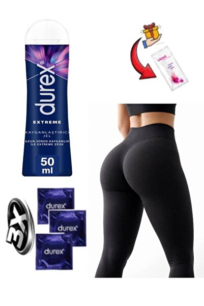 Durex Extreme Uyarıcılı Kayganlaştırıcılı 3'lü Geciktiricili Prezervatif+Yrtı...