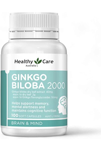 Healthy Care جنكة بيلوبا 2000 ملغ، 100 كبسولة