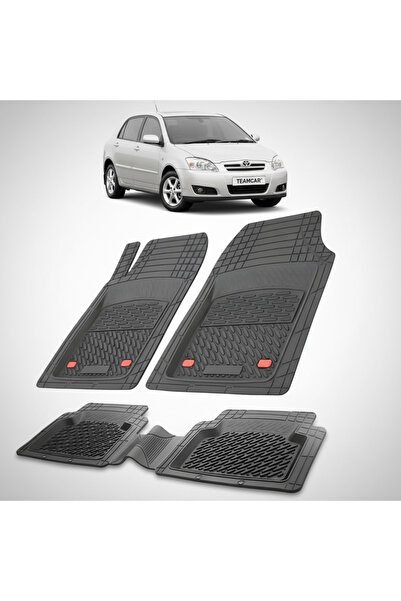 TEAMCAR Πατάκια δαπέδου Toyota Corolla E120 Συμβατά Hatchback 2004-2007 | Μαύρα