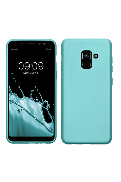 KWmobile Case for Samsung Galaxy A8 (2018), Light Green, Silicone, KWM0000093...