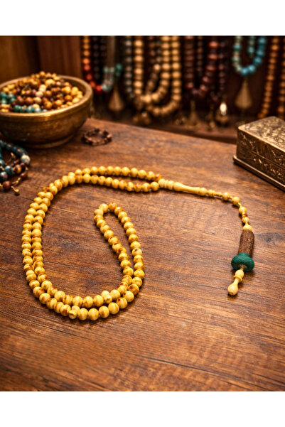 SUFİ TESBİH & ESANS VE HEDİYELİK Handmade Olive Wood Prayer Beads – Natural W...