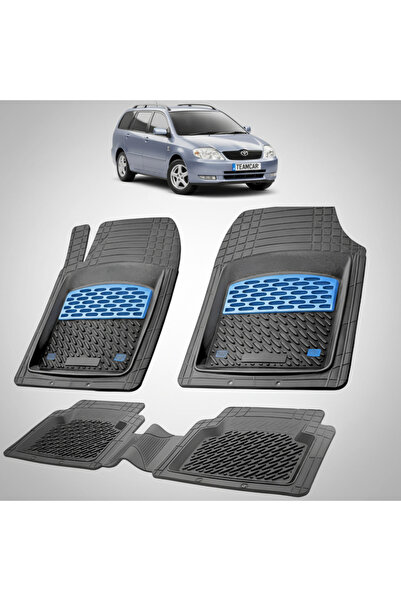 TEAMCAR Πατάκια δαπέδου Toyota Corolla E120 Συμβατά με Estate 2001-2004 | Μπλε