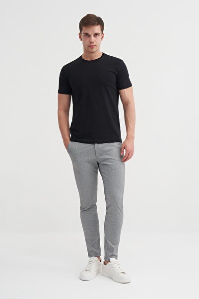 Cazador Basic Single Jersey Men's T-Shirt 46230 Black