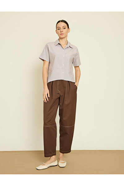 BGN workshop Cămașă cu mânecă scurtă și dungi poplin