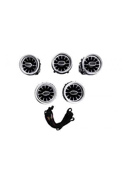 tuningset Grile de ventilație față, 64 de culori, compatibile cu Mercedes C-C...