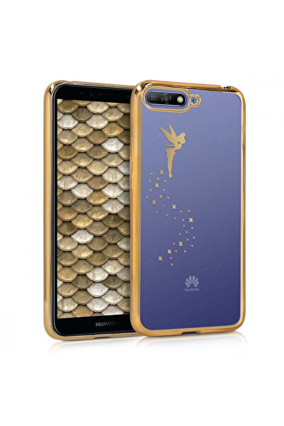 KWmobile Carcasă pentru Huawei Y6 (2018), silicon, auriu, 45286.01