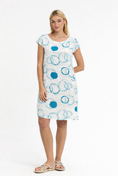 Heaven Ephesus Women's Dress - Muslin Patterned Milano Dress - 3065
