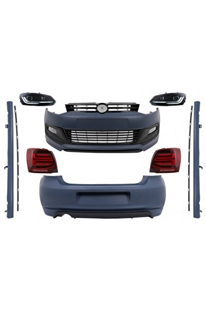 tuningset Kit Exterior cu Faruri și Stopuri Full LED compatibil cu VW Polo 6R...