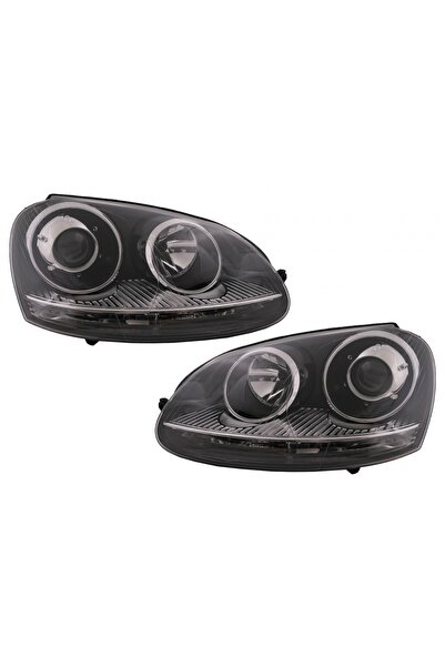 tuningset Faruri Xenon compatibile cu VW Golf 5 V Mk5 2003-2007 Jetta 2005-20...