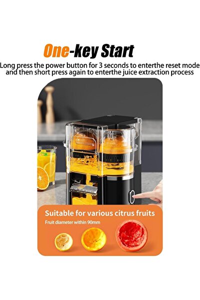 Yuwell YU WELL 600ML Portable Citrus Juicer Wireless USB Rechargeable Fruit Juicer 100W Motor Black