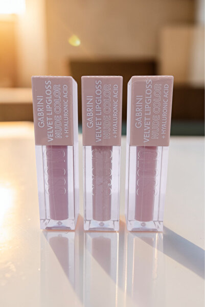 Gabrini Nude Color Hyaluronic Acid Velvet Matte Lipgloss Long-Lasting Moistur...