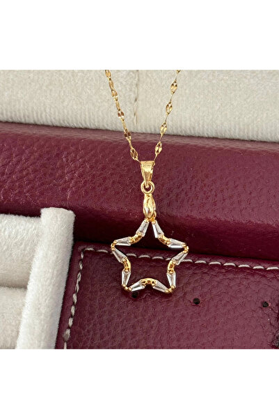 TURKAFONE Gold Star Necklace