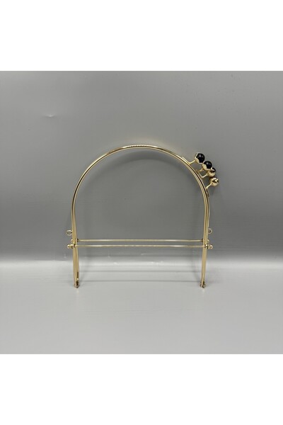 Aynalı Socialite Kiss Model portofel Clip Auriu Negru