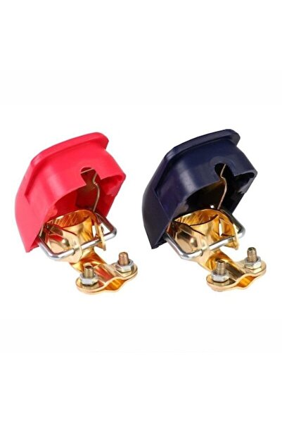 Carmotion Set de 2 terminale de baterie 12V, cupru, cleme cu fixare rapidă, c...