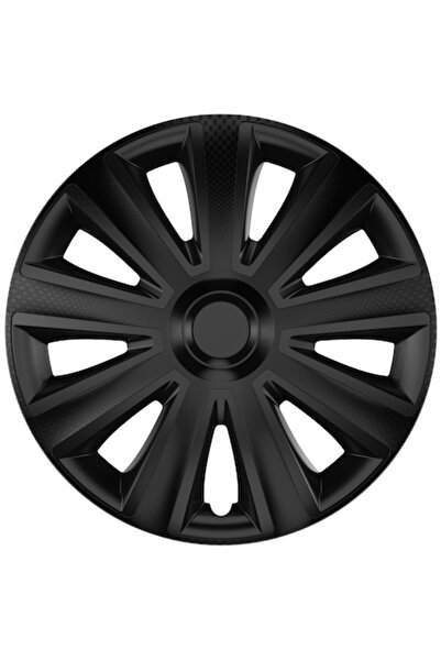 Cridem Set de 4 capace pentru roți auto, Cridem, Aviator Carbon, Negre - 14''