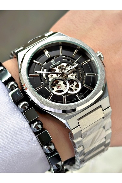 Reward Silver Color Skeleton Model Original Automatic Mechanism Business Men'...