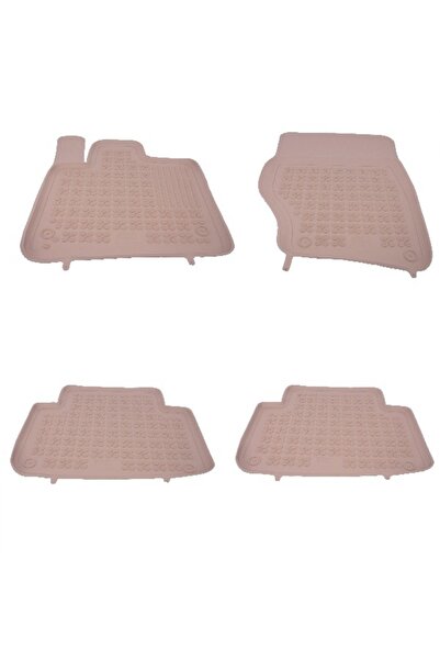 tuningset Λαστιχένιο πατάκι δαπέδου μπεζ κατάλληλο για Audi Q7 I 4L