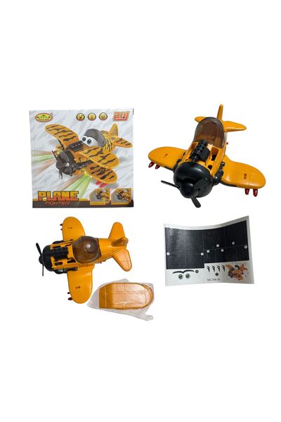 ADIRI SHOP Avion de jucărie Plane Fighter cu lumini, sunete și elice rotativă