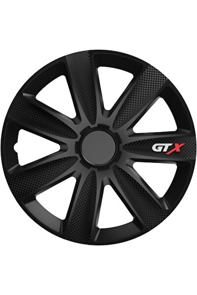 Cridem Set de 4 capace pentru roți auto, Cridem, GTX Carbon, negre - 17''