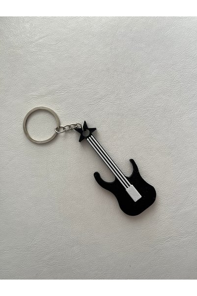 Serüven 3D Stylish Guitar Design Special for Music Lovers Keychain