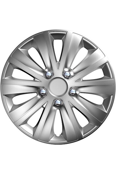 Cridem Set de 4 capace pentru roți auto, Cridem, Rapide NC, argintii/cromate ...