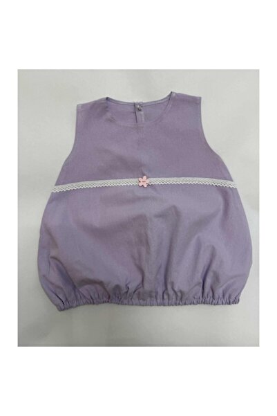 OEM Rochie liliac din bumbac pentru fete, 74-80 cm, cu geantă asortată