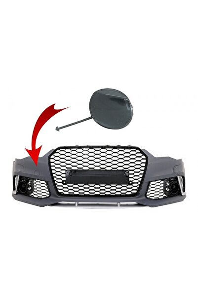 tuningset Capac cârlig remorcare bara față compatibil cu Audi A6 C7 4G Faceli...